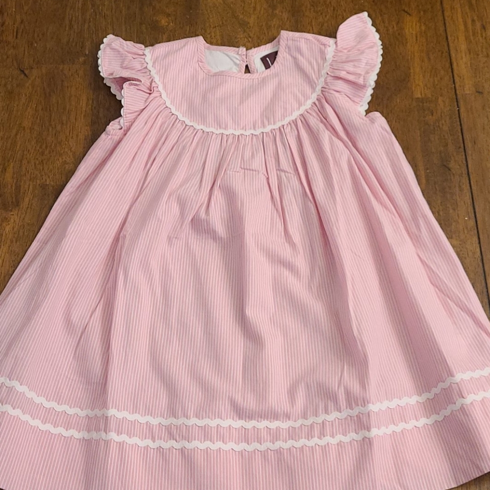 NWOT Lil Cactus pink striped dress